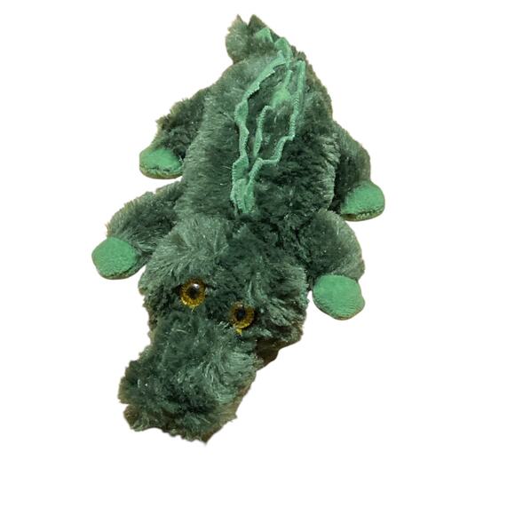 Aurora Crocodile Alligator Plush Stuffed Animal Toy Soft Green Yellow Eyes - Picture 1 of 7